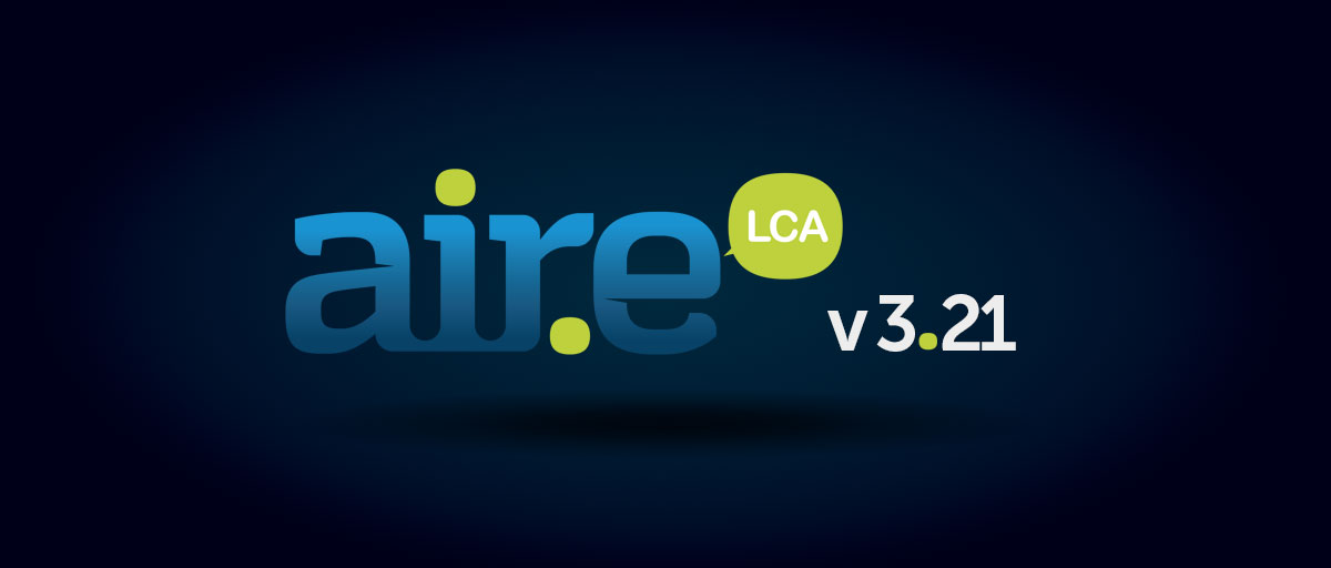 Air.e LCA v3.21: integración de Ecoinvent 3.12 y nuevas funcionalidades avanzadas